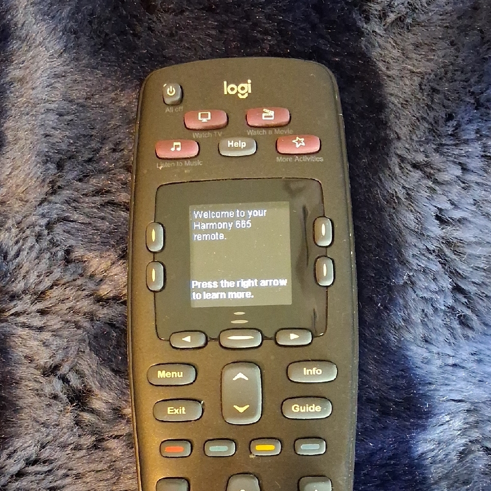 Logitech Harmony 665 Universal Remote - Black